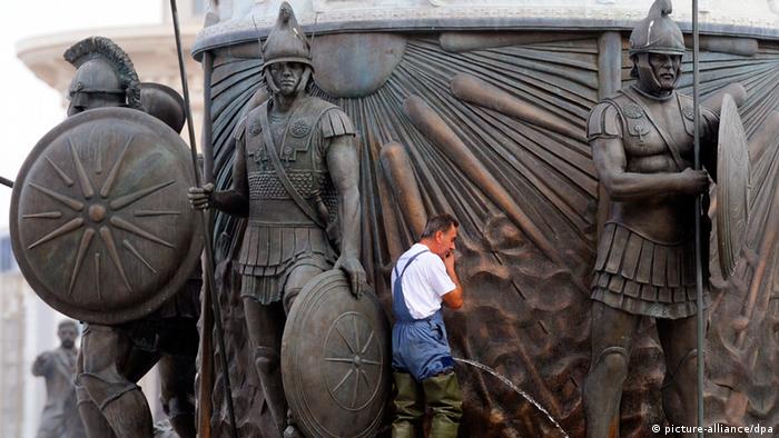 Mazedonien Denkmal Alexander der Große in Skopje