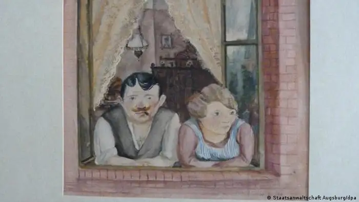 Wilhelm Lachnit Mann und Frau am Fenster