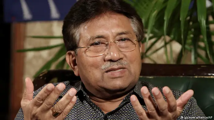 Former Pakistani President Pervez Musharraf, speaks during a press conference in Karachi, Pakistan, Sunday, March 31, 2013. An angry lawyer threw a shoe at former President Pervez Musharraf as he headed to court in southern Pakistan on Friday to face legal charges following his return to the country after four years in self-imposed exile, police said. (AP Photo/Fareed Khan)