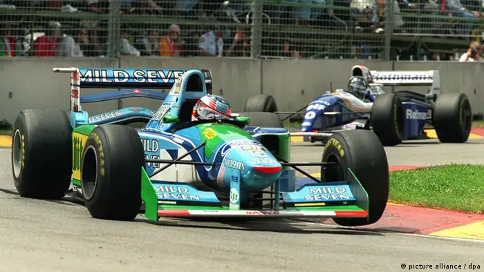 El auto de Schumacher, de Benetton-Ford. (picture alliance / dpa)