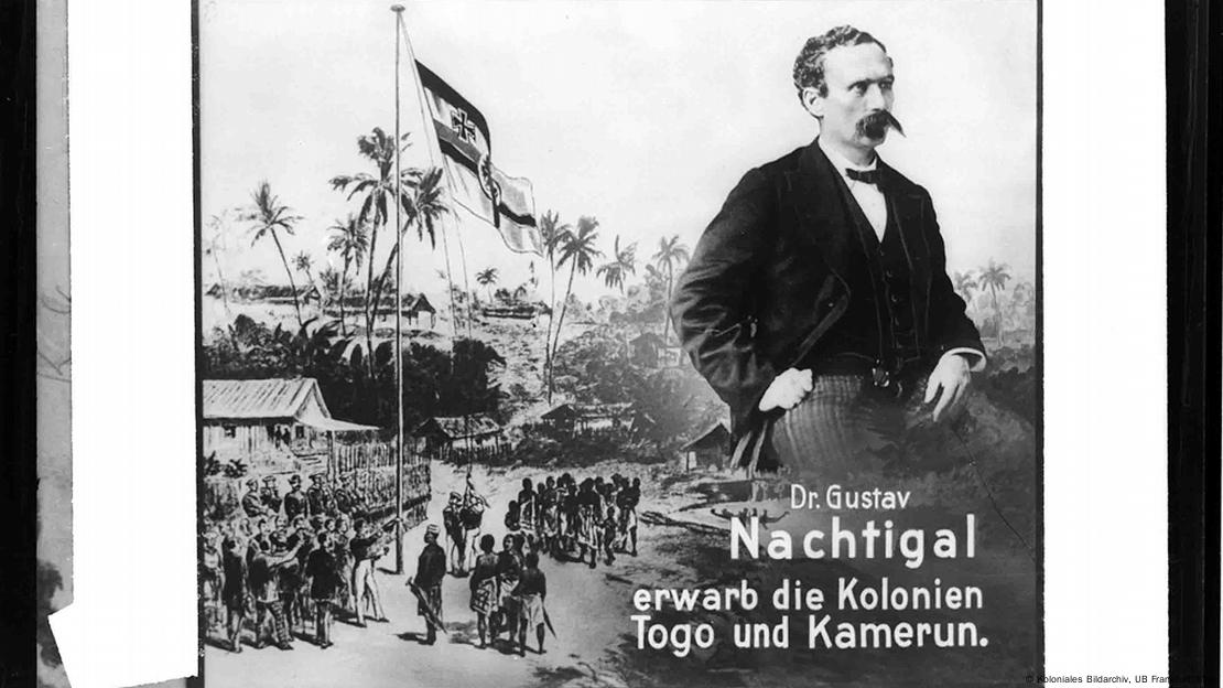 Postcard picture of Gustav Nachtigal, the Germany's first imperial commissioner