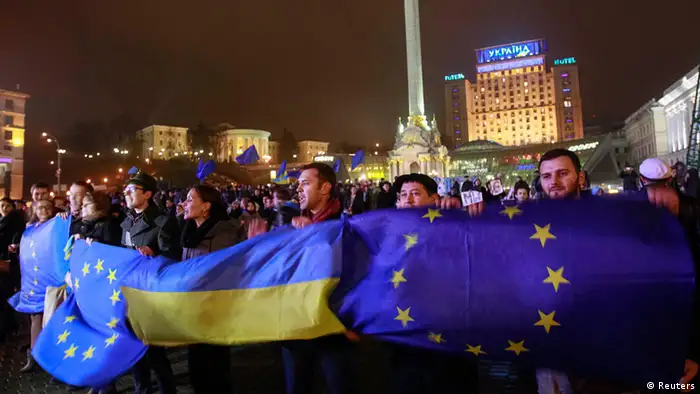 Ukraine Proteste für europäische Integration in Kiew 21. Nov. 2013