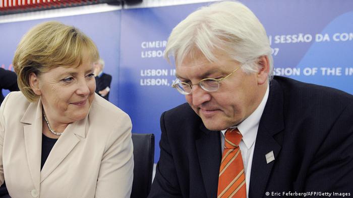 Merkel und Steinmeier 2007 (Eric Feferberg/AFP/Getty Images)