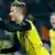 Borussia Dortmund's Marco Reus (L) celebrates after scoring a goal on penalty against Napoli (Photo: REUTERS/Ina Fassbender)