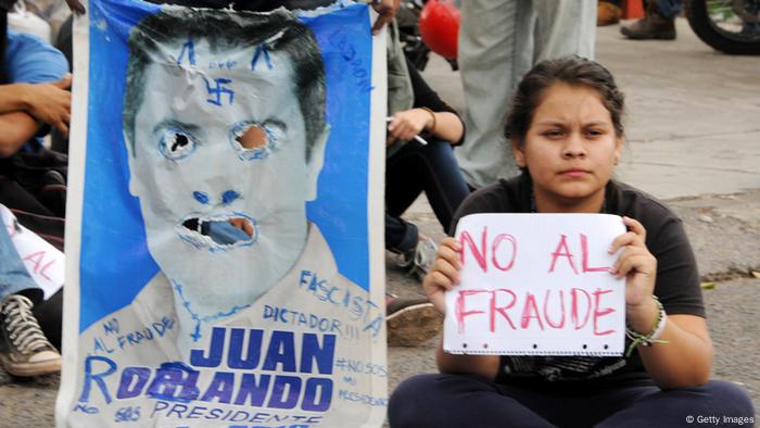 Protestas contra Juan Orlando Hernández en Honduras: No al fraude.