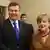 Angela Merkel şi Victor Janukovici la Vilnius