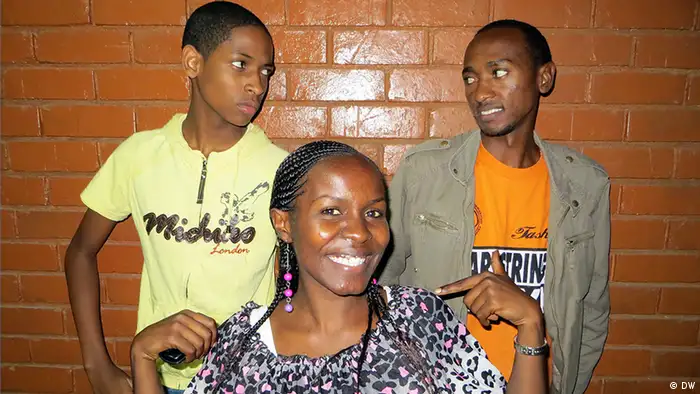 Trevor Gitonga (Niki), Wanjiku Mwaura (Mercy) and Joseph Mitambo (Dan) - from the production location in Narobi, Kenya