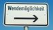 Verkehrsschild Wendemöglichkeit Verkehrsschild Wendemöglichkeit