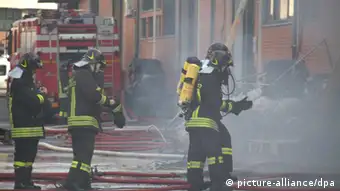 Italien - Textilfabrik Prato, Feuer