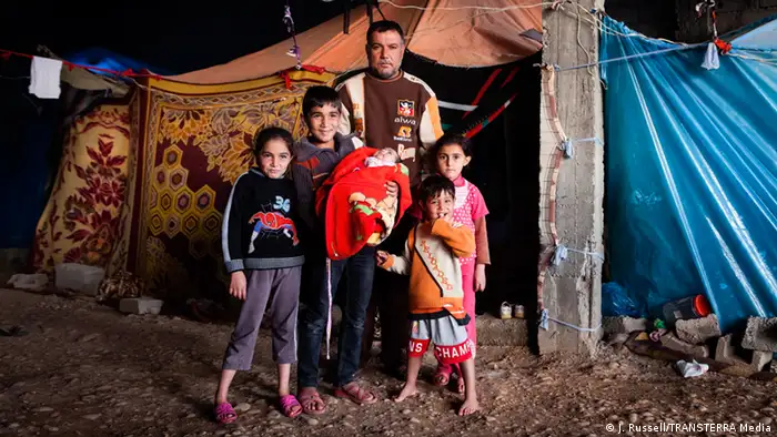 Syrische Flüchtlinge in Irak Winter
