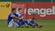 Die Schalker Kevin-Prince Boateng (l.) und Julian Draxler (r.) sitzen enttäuscht auf dem Boden (Foto: Revierfoto) Die Schalker Kevin-Prince Boateng (l.) und Julian Draxler (r.) sitzen enttäuscht auf dem Boden (Foto: Revierfoto)