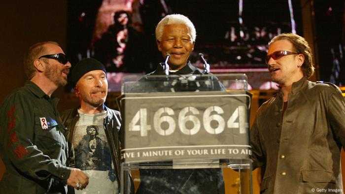 Mandela Bono Konzert Greenpoint Stadium 2003