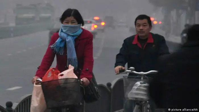 China Smog in Shanghai Dezember 2013