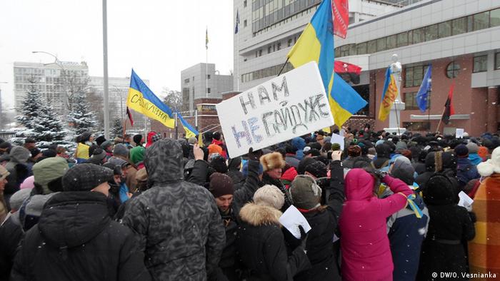 Ukraine Proteste der Opposition für Annäherung an die EU 10.12.2013