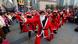 Students in China parade, dressed as Santa Claus Students in China parade, dressed as Santa Claus