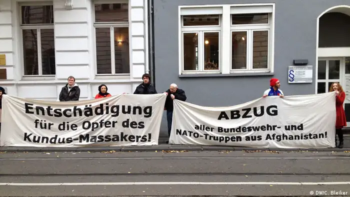 Protest Kundus-Prozess Landgericht Bonn