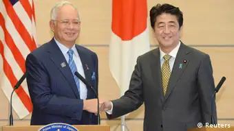 Shinzo Abe Japan Premierminister Najib Razak Malaysia