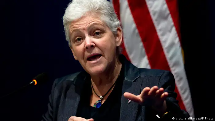 Gina McCarthy, Chefin der Umweltschuz Agentur in USA