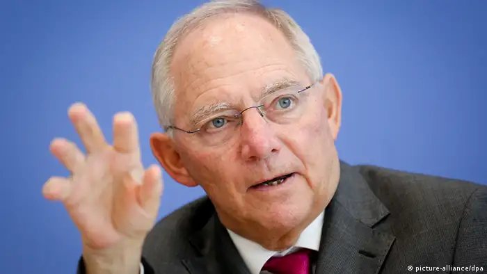 Wolfgang Schäuble Finanzminister