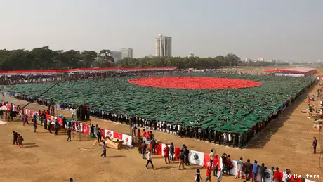 Bangladesch Nationalflagge Aktion