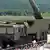 Russische Raketen Iskander bei einer Militärparade in Moskau
