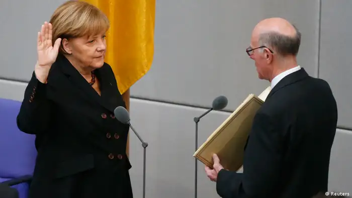 Angela Merkel Vereidigung Kanzlerin Kanzleramt Eid