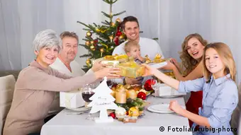 Weihnachten Familiefest Dinner