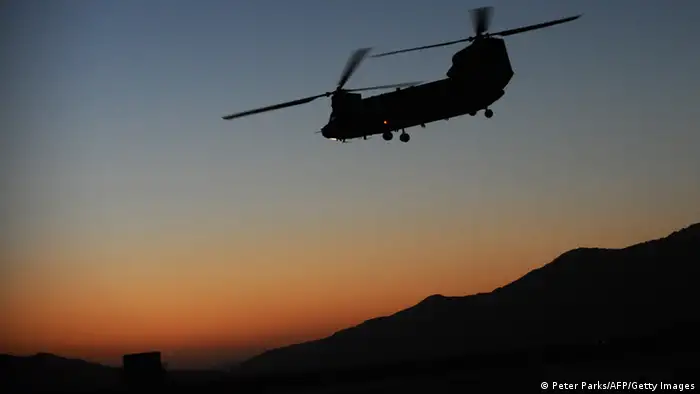 Symbolbild Afghanistan Absturz von Helikopter