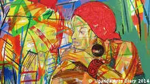 Gemälde von Ronald Ro Kerango (Ausschnitt) (Foto: Uganda Arts Diary 2014)