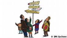 Comic-Knigge für Asylbewerber Sachsen