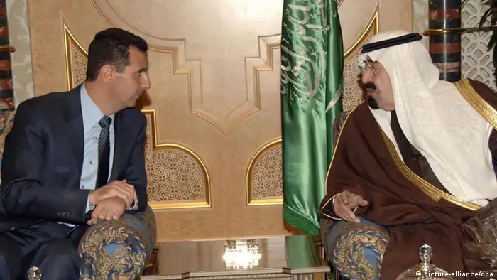 Syriens Präsident Assad beim saudischen König Abdullah ibn Abd al-Aziz