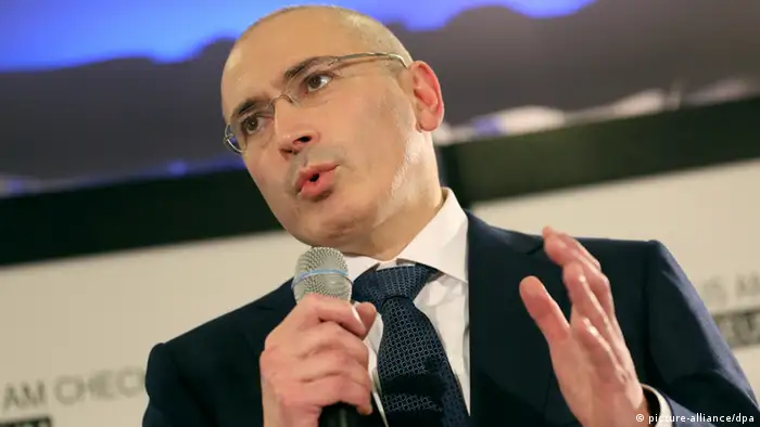 Chodorkowski gibt Pressekonferenz in Berlin am 22.12.2013