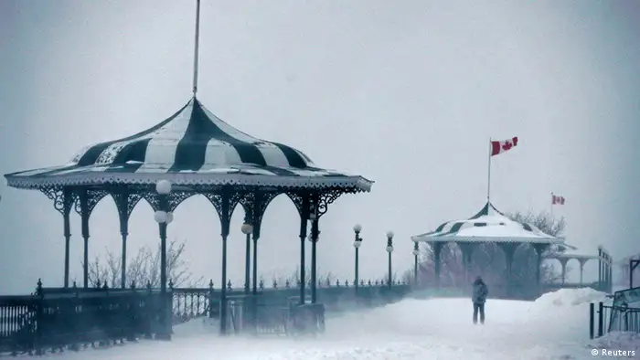 Kanada Wetter Schnee Schneesturm Blizzard Quebec