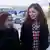 Alyokhina and Tolokonnikova after being released (REUTERS/Ilya Naymushin)