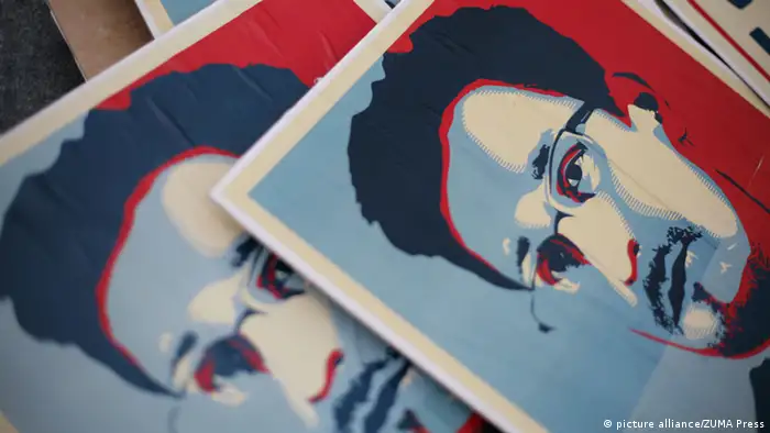 Edward Snowden artifiziertes Porträt Poster