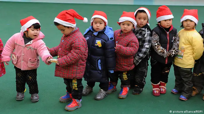 China Weihnachten Kinder