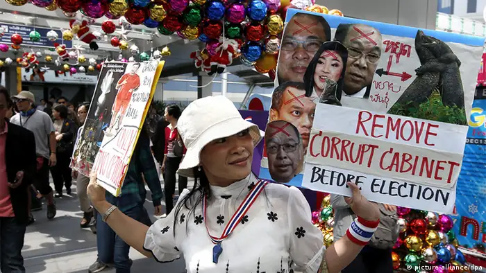 Thailand Opposition Demonstration Regierungsgegner