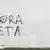 Graffiti "Gora ETA - Lang lebe die ETA" (Foto: epa)