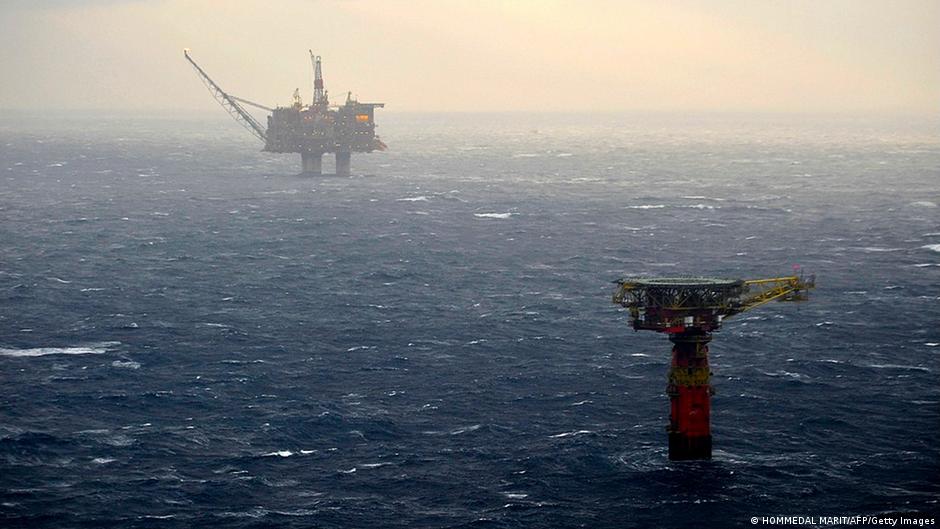 North Sea oil platforms evacuated