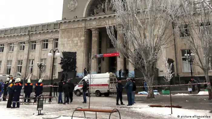 Russland Wolgograd Explosion Anschlag Bahnhof
