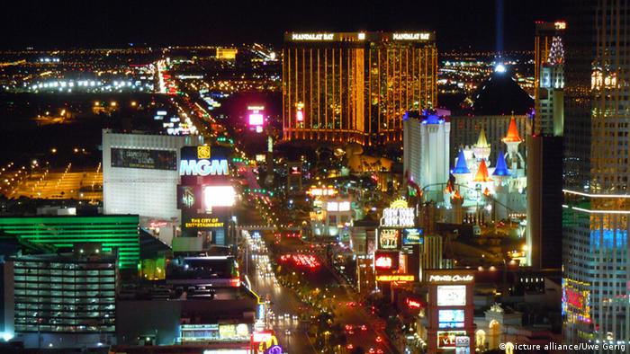 Las Vegas bei Nacht Stadtübersicht