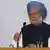 Indiens Premierminister Manmohan Singh am 3.1.2014 Pressekonferenz