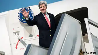US Außenminister John Kerry verlässt Israel 6.1.2014