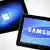 Apple, Samsung tablets side by side