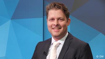 Islamwissenschaftler Guido Steinberg bei einer Aufzeichnung der DW-Sendung Quadriga. Foto: DW