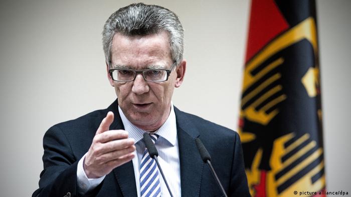 Germany's Interior Minister Thomas de Maiziere