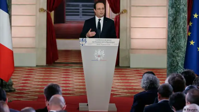 Le pacte de responsabilité pour alléger les charges des entreprises a été au coeur de la conférence de presse du Président François Hollande