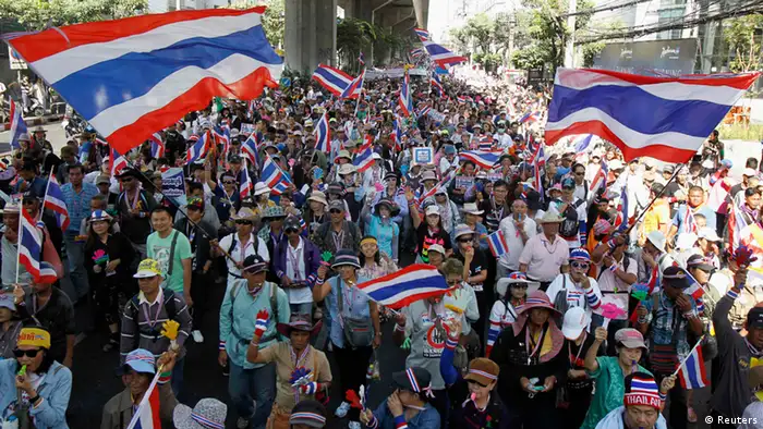 Antiregierungsproteste in Thailand 15.01.2014