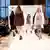 Models on the runway in the Berlin fashion week's Green Showroom