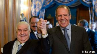 Russland Syrien Außenminister Walid al-Moualem und Sergej Lawrow in Moskau